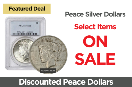 Shop Peace Silver Dollars - On Sale Now