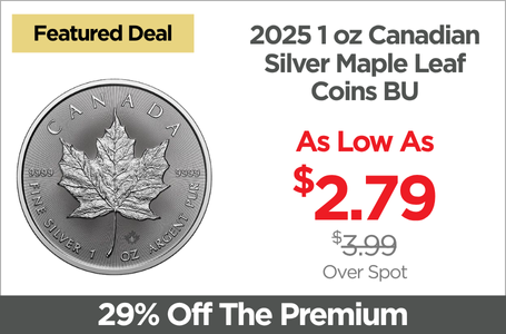 Shop 2025 1 oz Canadian Silver Maple Leaf Coin BU - On Sale Now