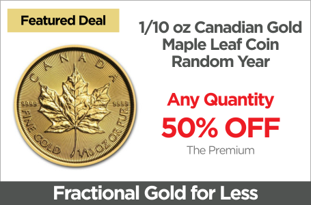 Shop 1/10 oz Canadian Gold Maple Leaf Coin - Random Year