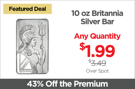 Shop 10 oz Britannia Silver Bar