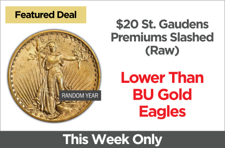Shop $20 St. Gaudens Double Eagles - On Sale Now