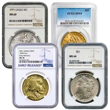 Certified US Mint Gold & Silver