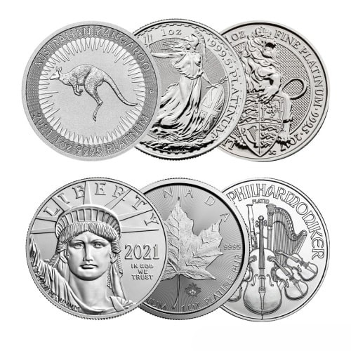 1 oz Platinum Coins - Random Design