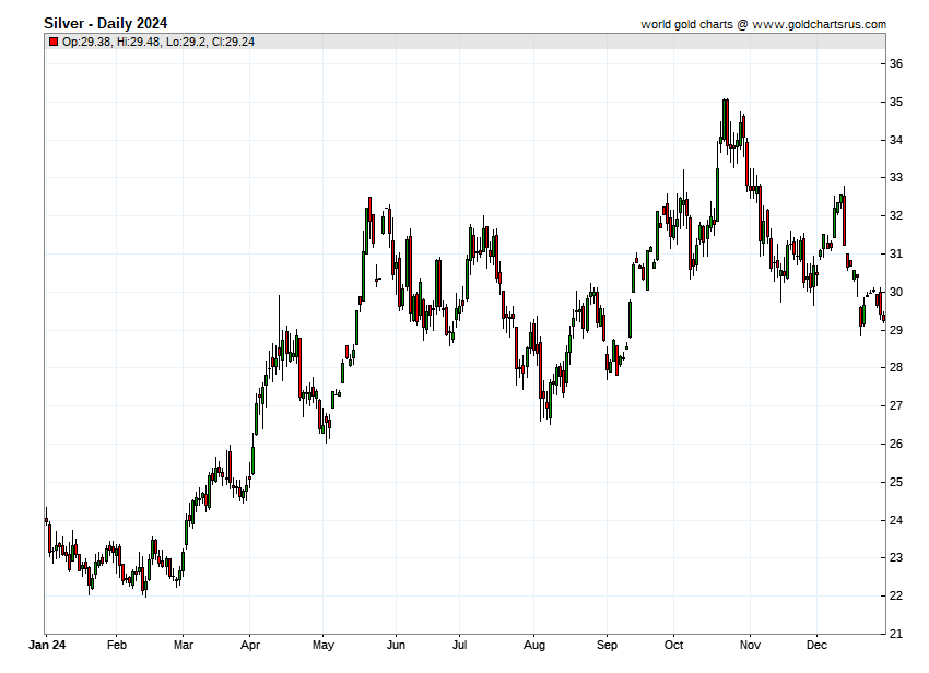 Silver Daily Prices 2024