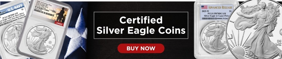 Certified Silver Eagles Coins