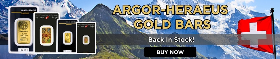 Argor Heraeus Gold Bars Back In Stock