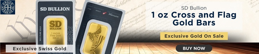 Shop 1 oz Cross and Flag Gold Bars On Sale Now
