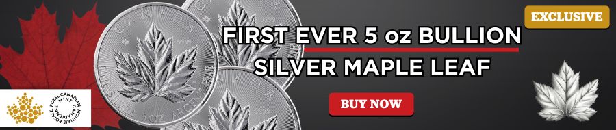 5 oz Silver Maple Leaf Coins