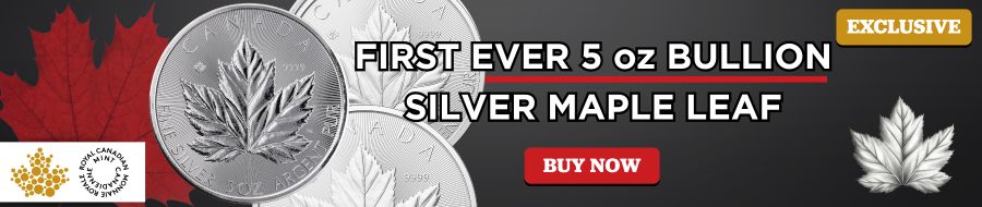 5 oz Silver Maple Leaf Coins
